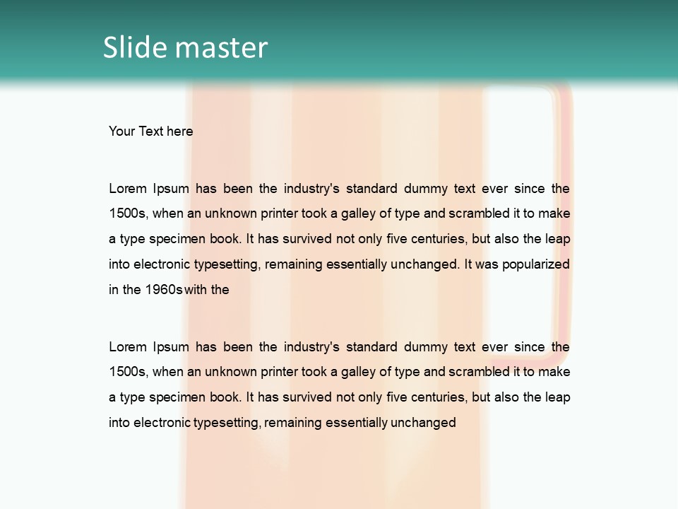 Preserved Contemporary Bottle PowerPoint Template