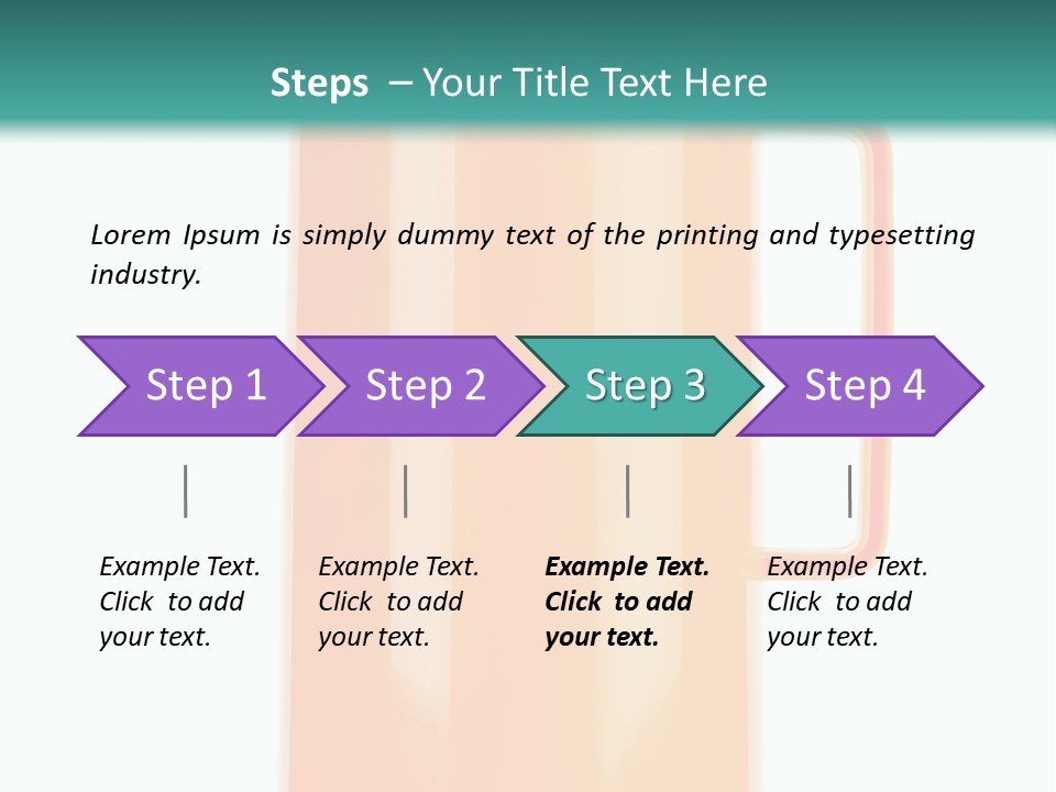 Preserved Contemporary Bottle PowerPoint Template