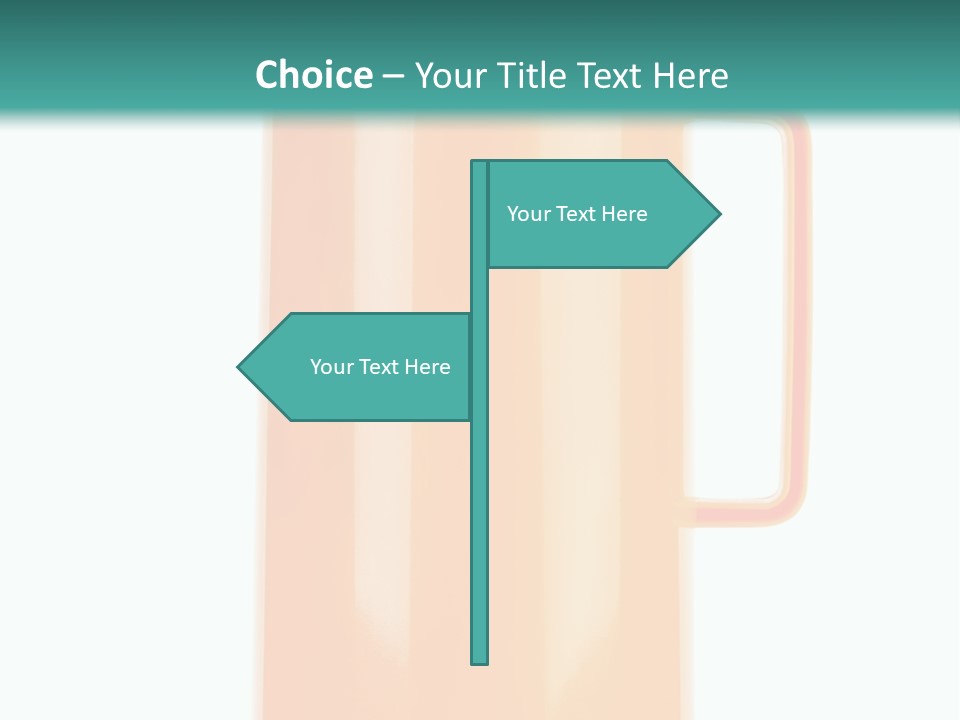 Preserved Contemporary Bottle PowerPoint Template