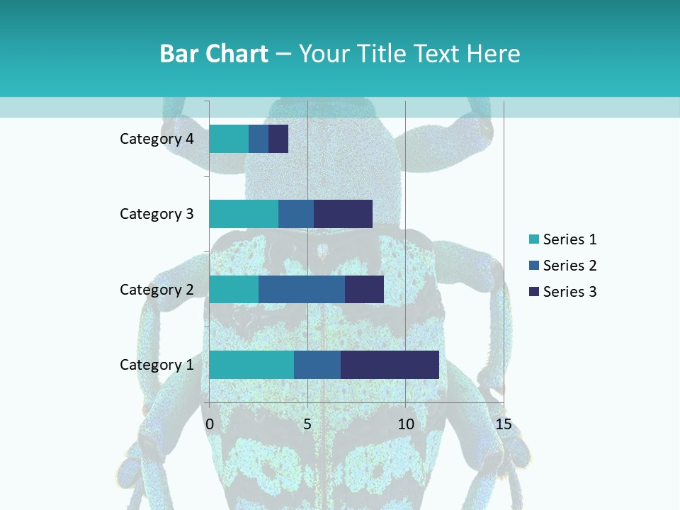 New Guinea Eupholus Schoenherri Cyan PowerPoint Template
