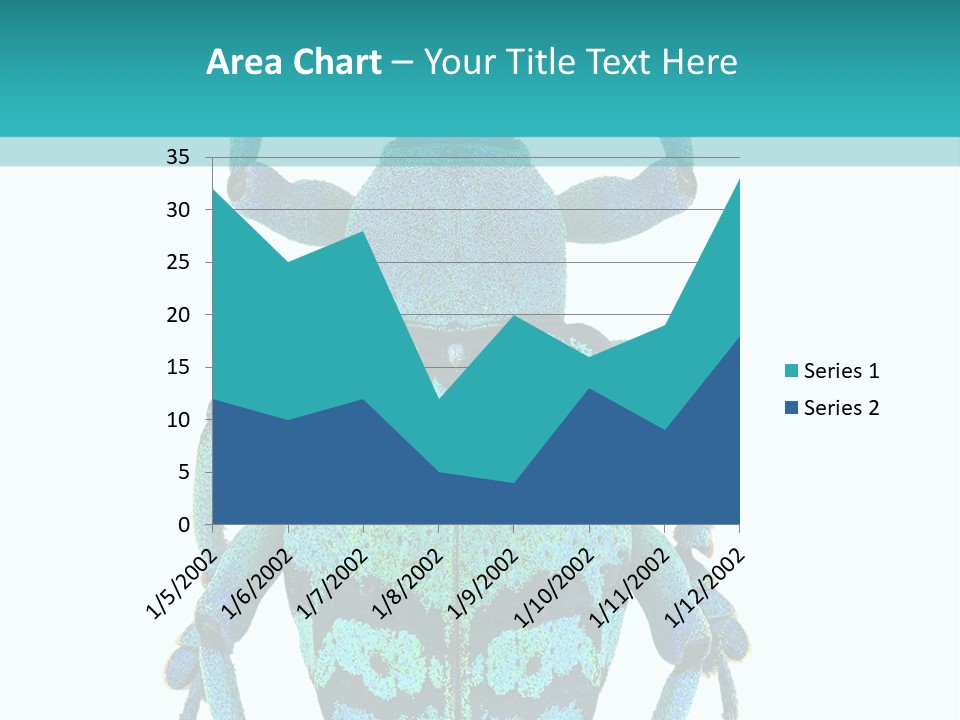 New Guinea Eupholus Schoenherri Cyan PowerPoint Template