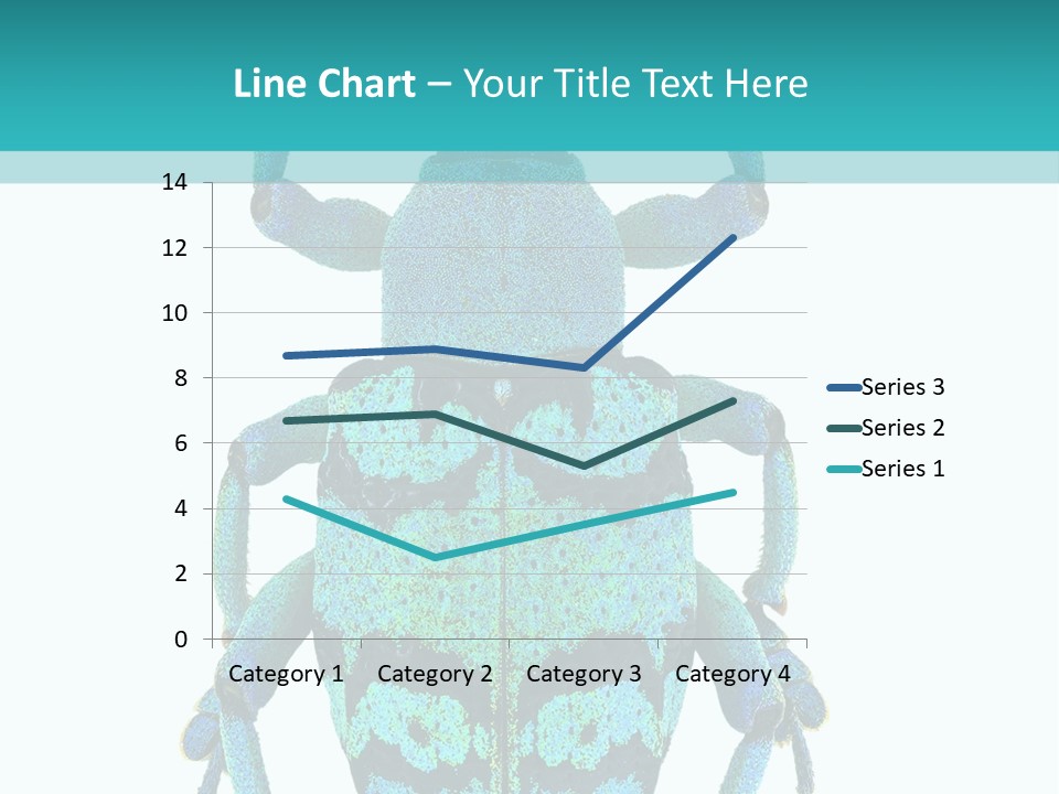 New Guinea Eupholus Schoenherri Cyan PowerPoint Template