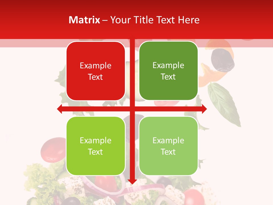 Red Leaf White PowerPoint Template