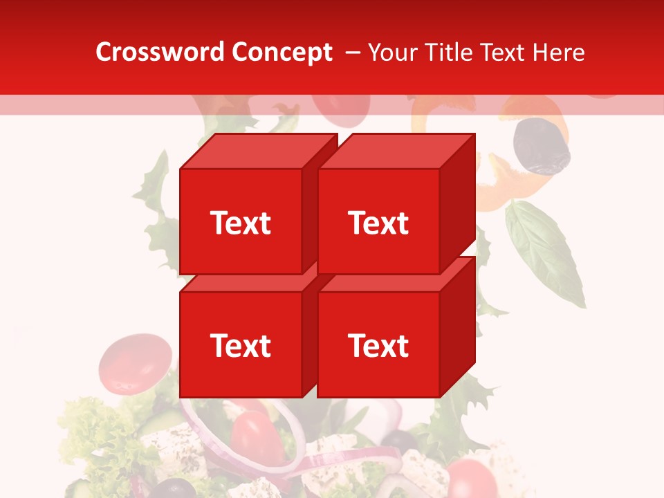 Red Leaf White PowerPoint Template