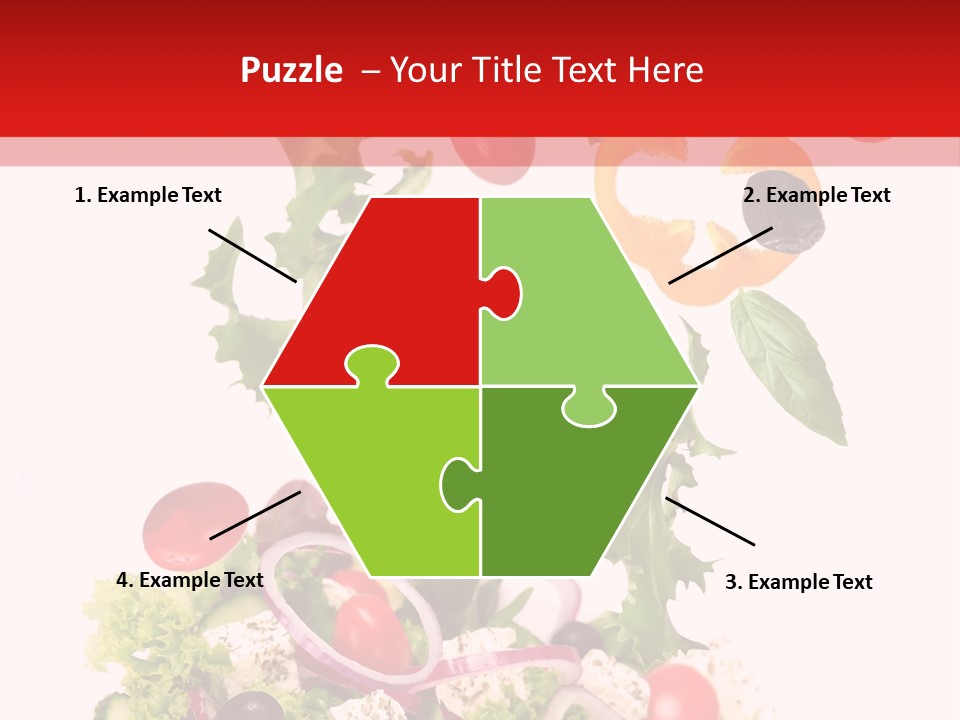 Red Leaf White PowerPoint Template