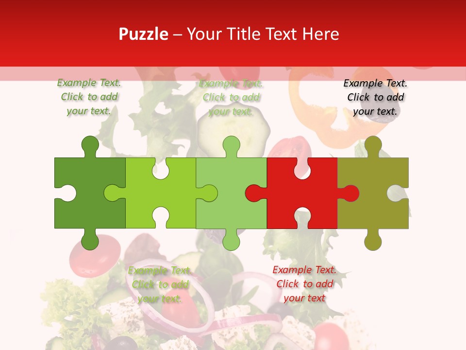 Red Leaf White PowerPoint Template