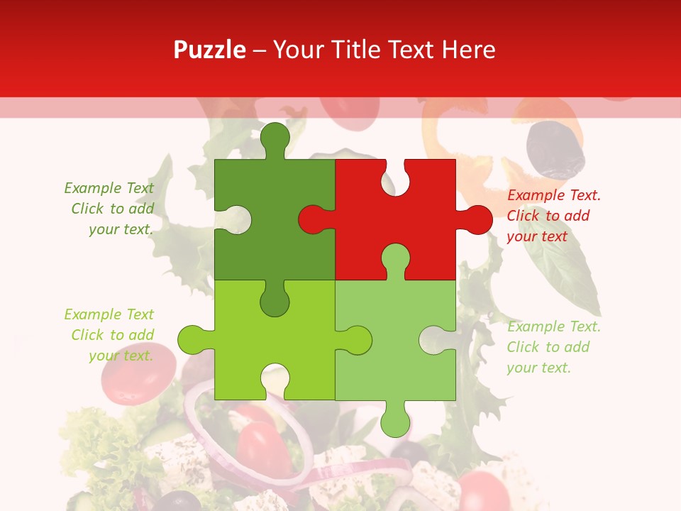 Red Leaf White PowerPoint Template