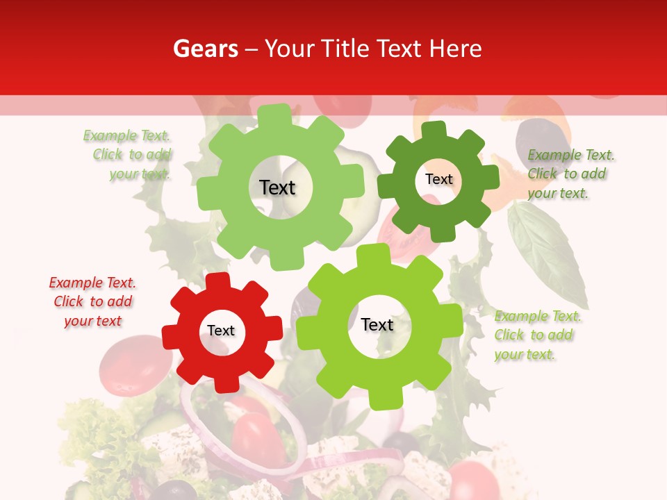 Red Leaf White PowerPoint Template