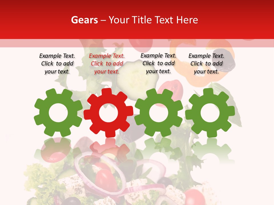 Red Leaf White PowerPoint Template