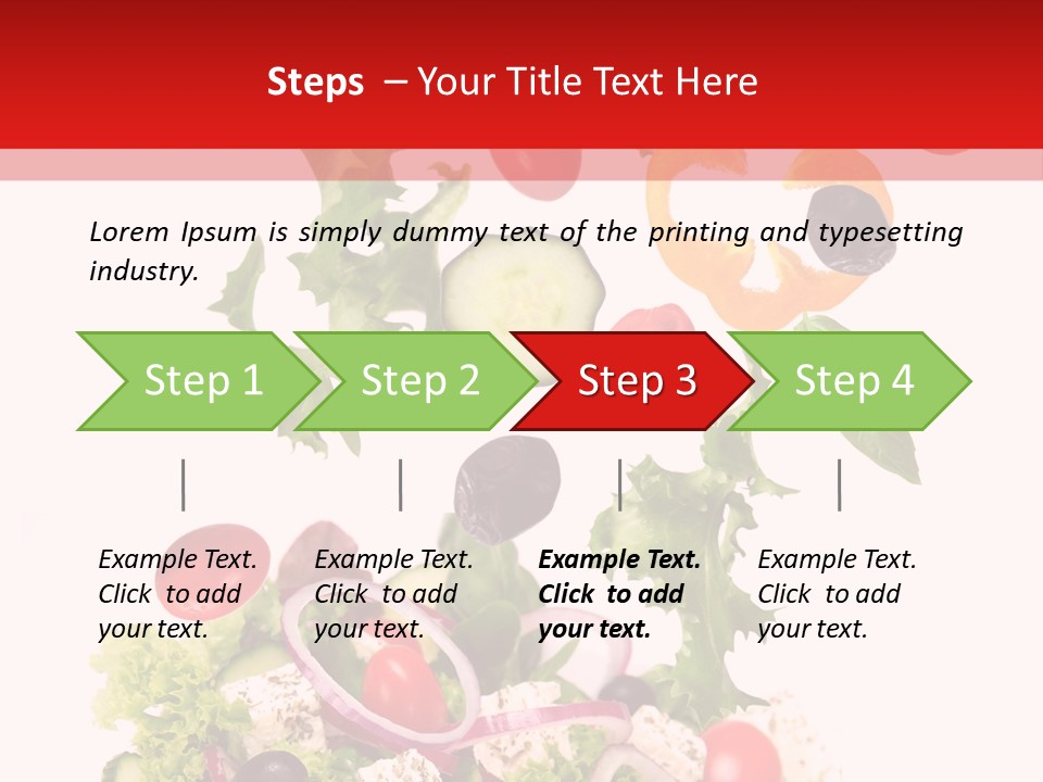 Red Leaf White PowerPoint Template
