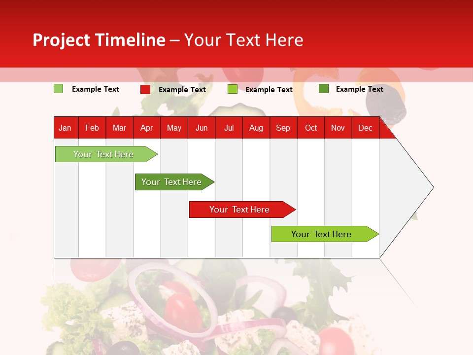 Red Leaf White PowerPoint Template