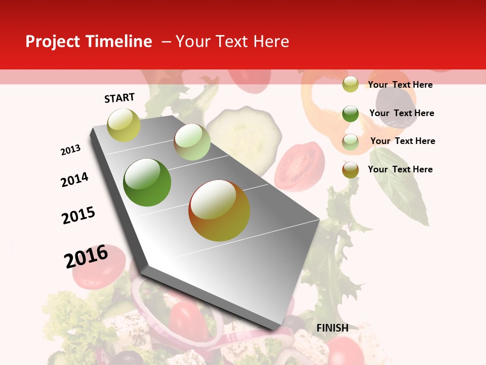 Red Leaf White PowerPoint Template
