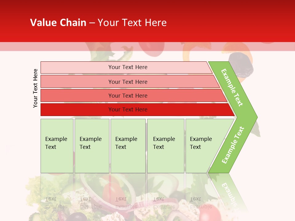 Red Leaf White PowerPoint Template