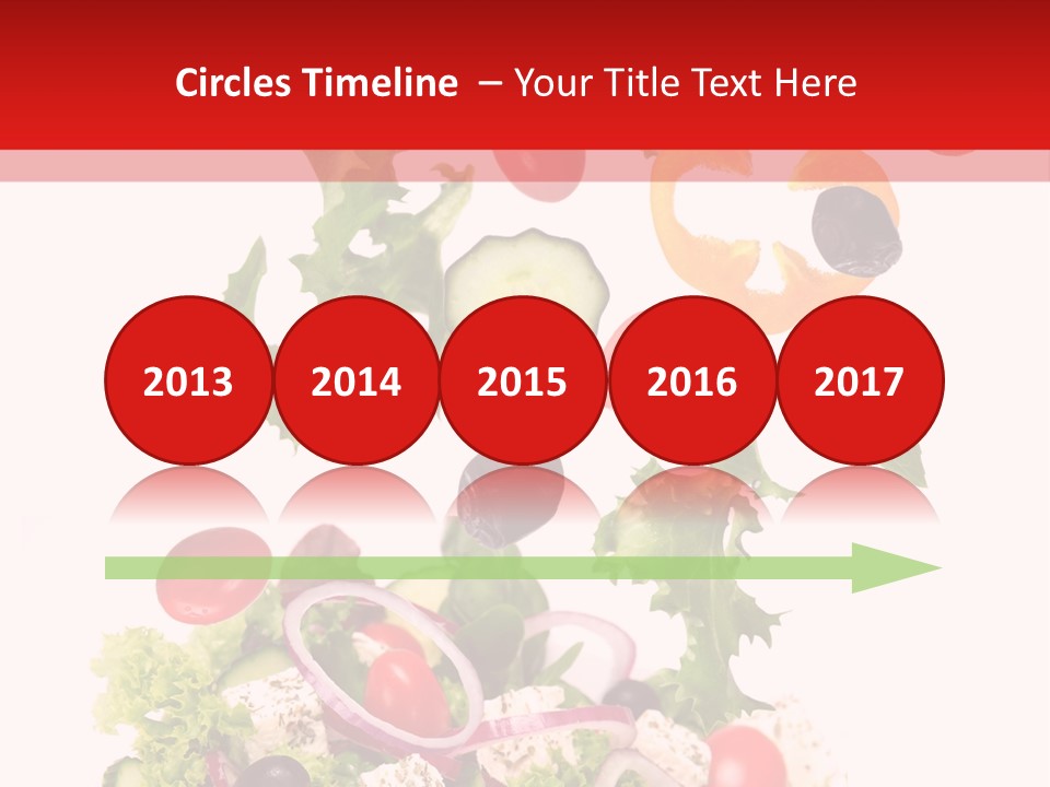 Red Leaf White PowerPoint Template