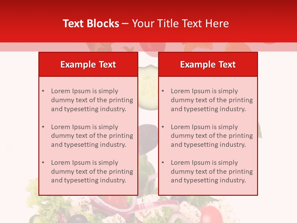 Red Leaf White PowerPoint Template