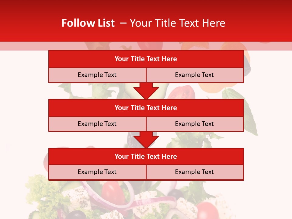 Red Leaf White PowerPoint Template