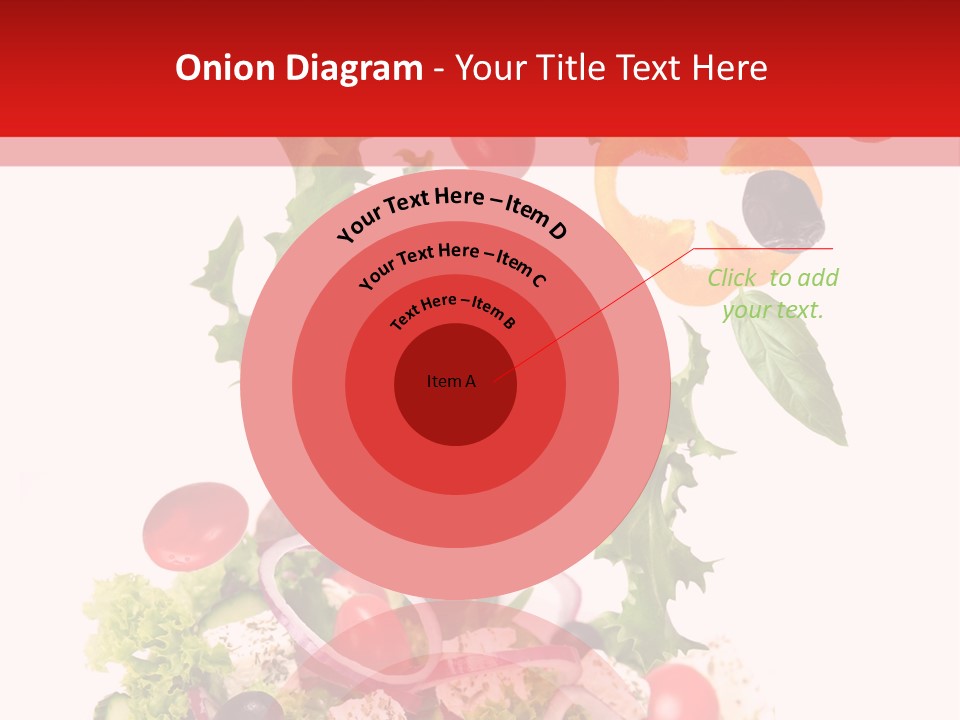 Red Leaf White PowerPoint Template