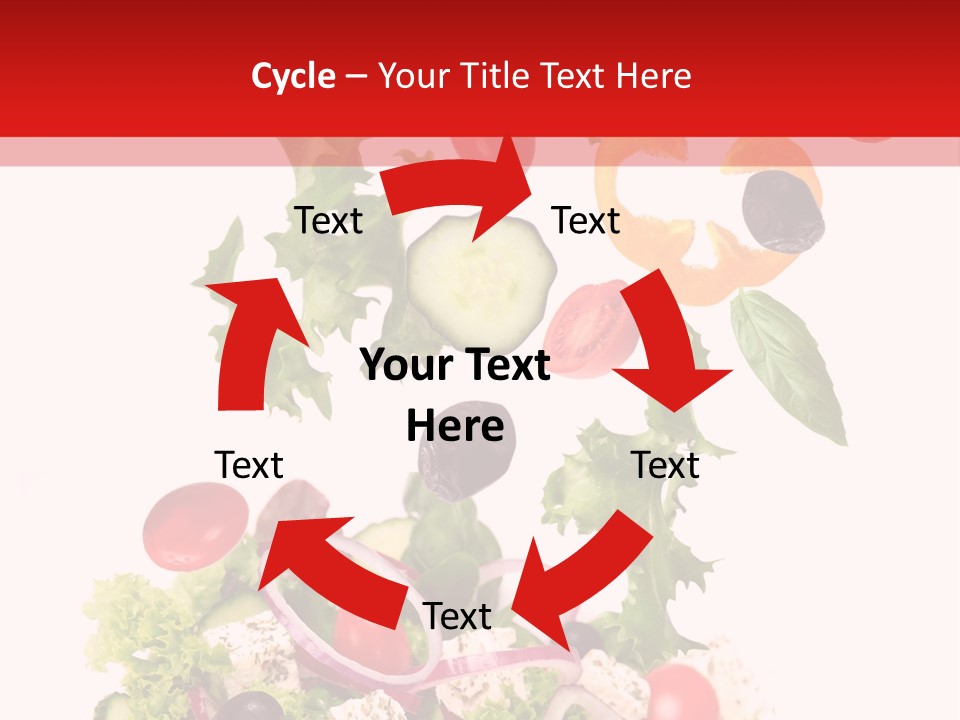 Red Leaf White PowerPoint Template