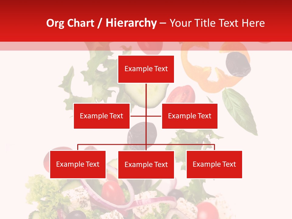 Red Leaf White PowerPoint Template