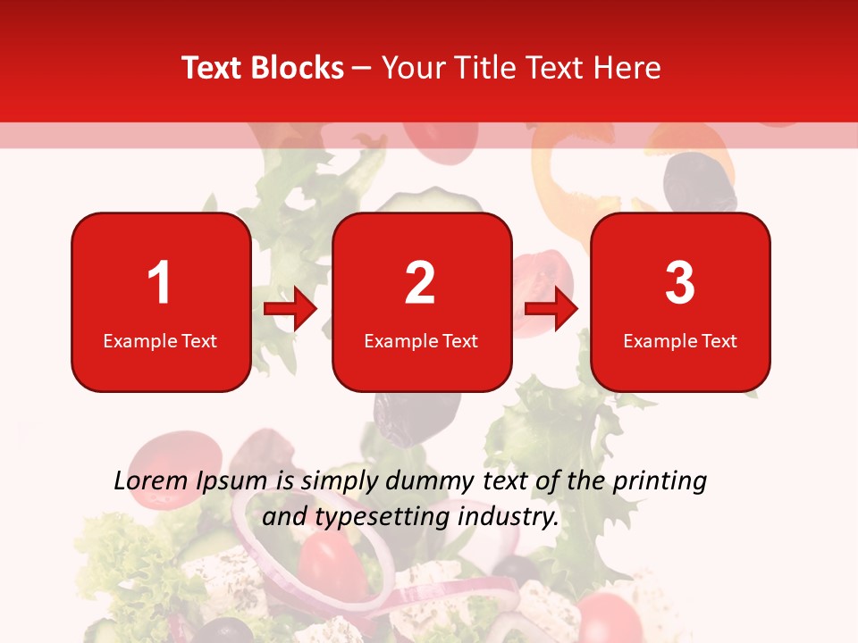 Red Leaf White PowerPoint Template