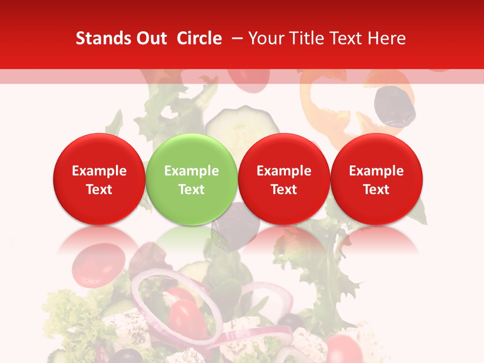 Red Leaf White PowerPoint Template