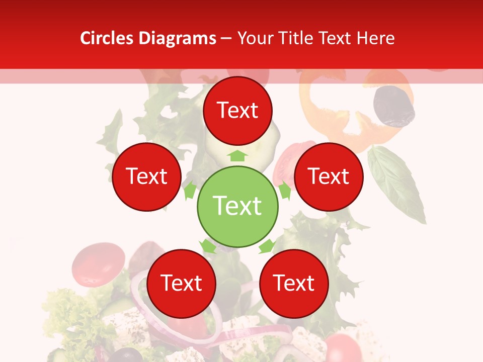 Red Leaf White PowerPoint Template