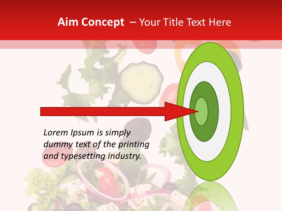 Red Leaf White PowerPoint Template