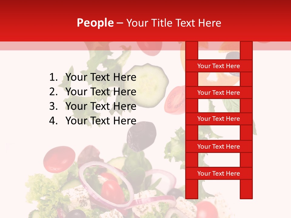 Red Leaf White PowerPoint Template