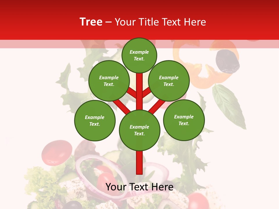 Red Leaf White PowerPoint Template