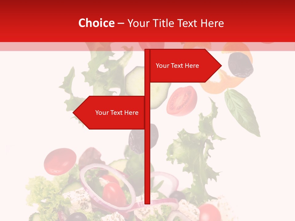 Red Leaf White PowerPoint Template