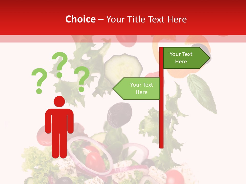 Red Leaf White PowerPoint Template