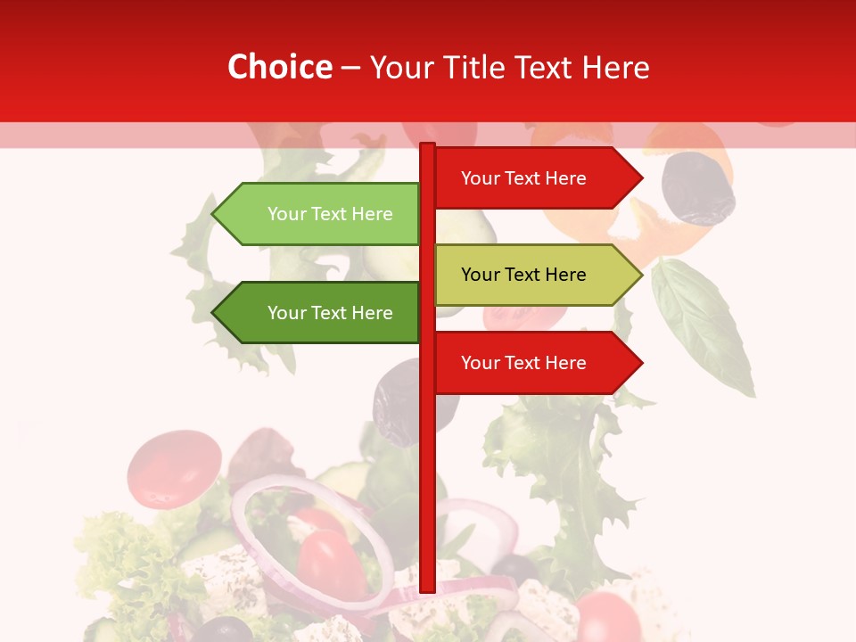 Red Leaf White PowerPoint Template