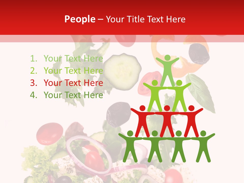 Red Leaf White PowerPoint Template