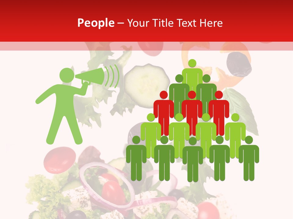 Red Leaf White PowerPoint Template