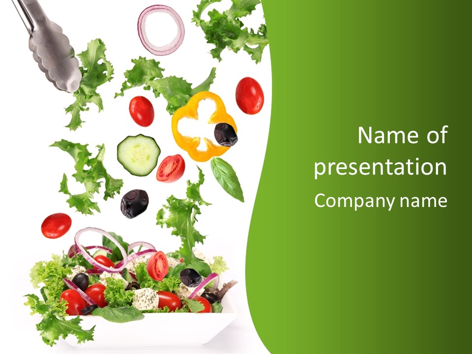 Ingredient Tomato Vegetable PowerPoint Template