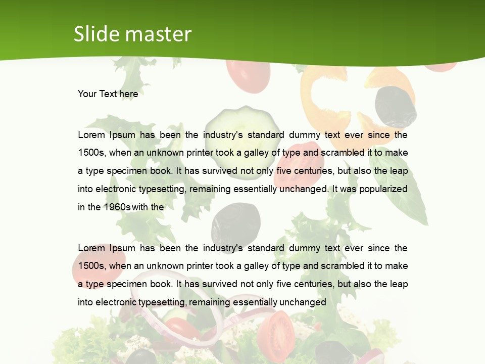Ingredient Tomato Vegetable PowerPoint Template