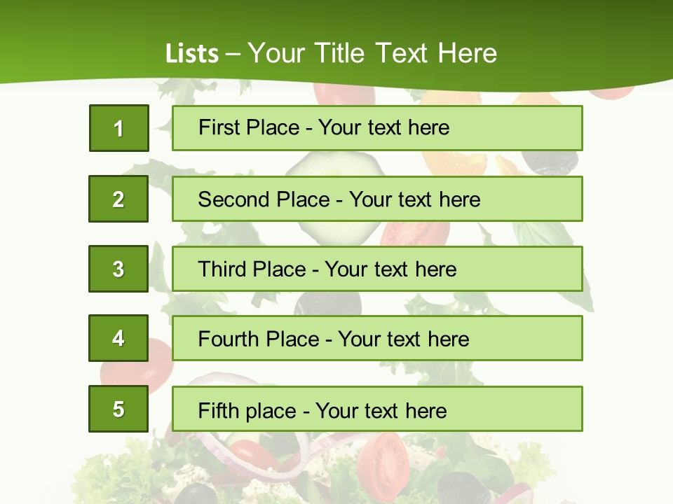 Ingredient Tomato Vegetable PowerPoint Template