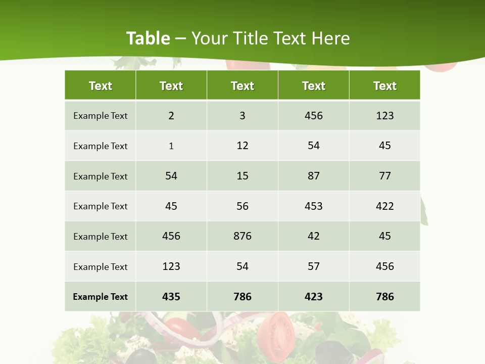 Ingredient Tomato Vegetable PowerPoint Template