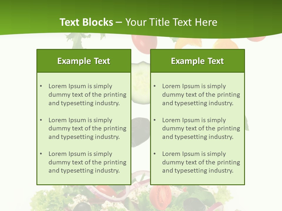 Ingredient Tomato Vegetable PowerPoint Template