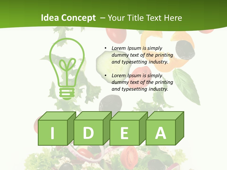 Ingredient Tomato Vegetable PowerPoint Template