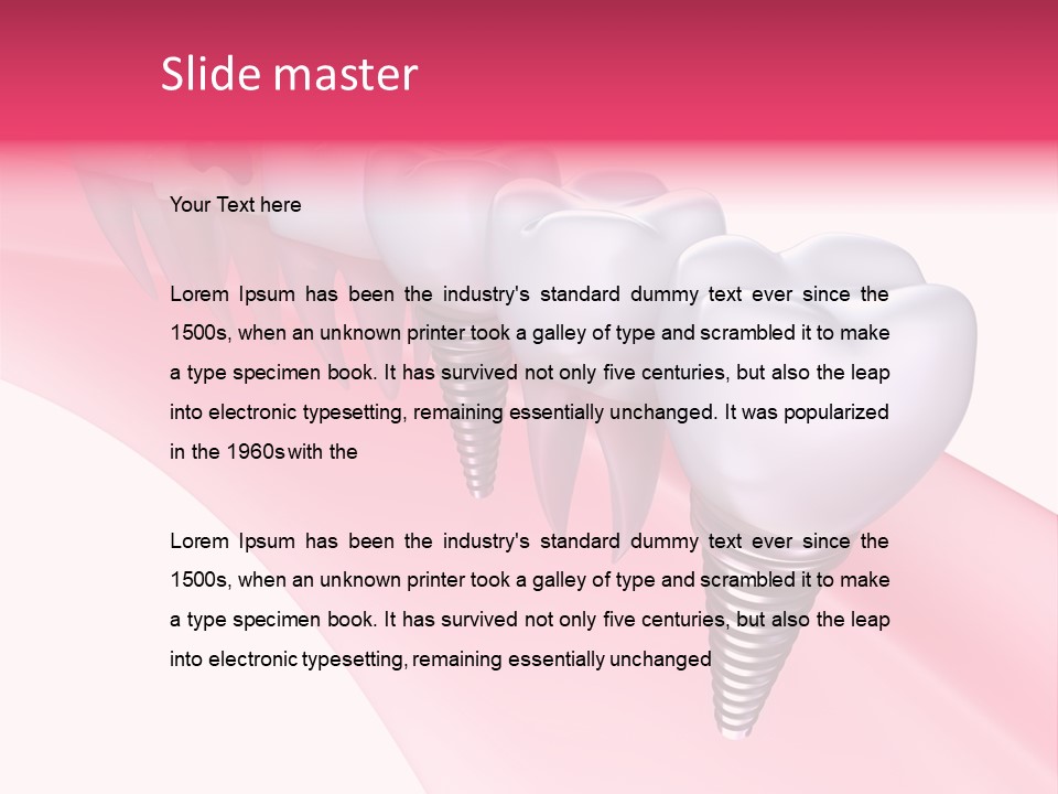 Treatment Prosthesis Isolated PowerPoint Template