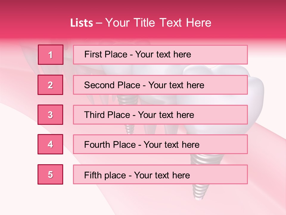 Treatment Prosthesis Isolated PowerPoint Template