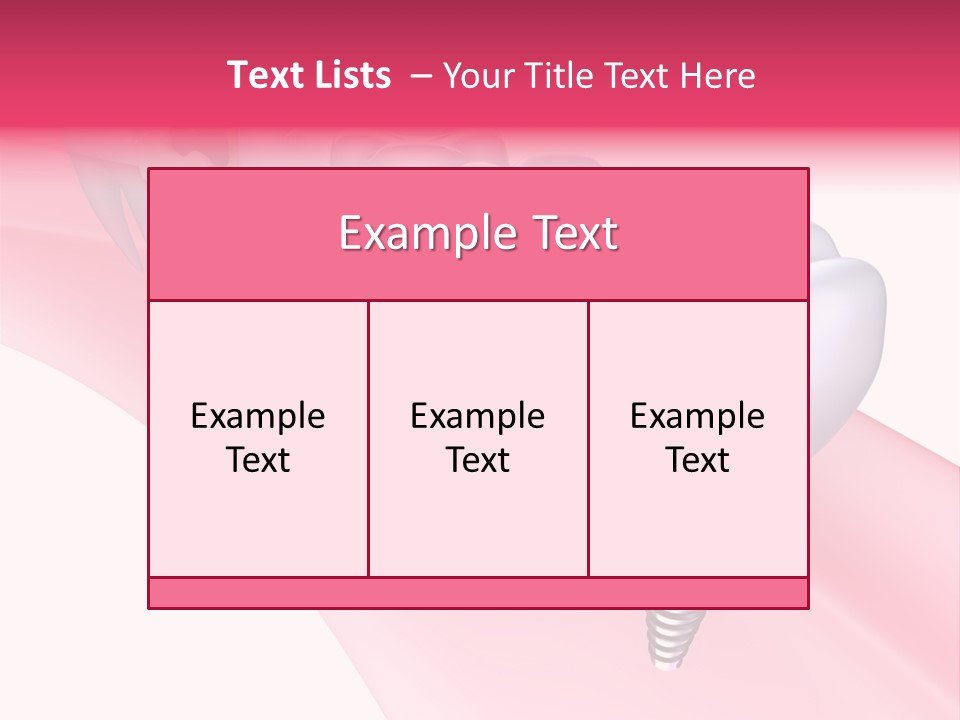 Treatment Prosthesis Isolated PowerPoint Template