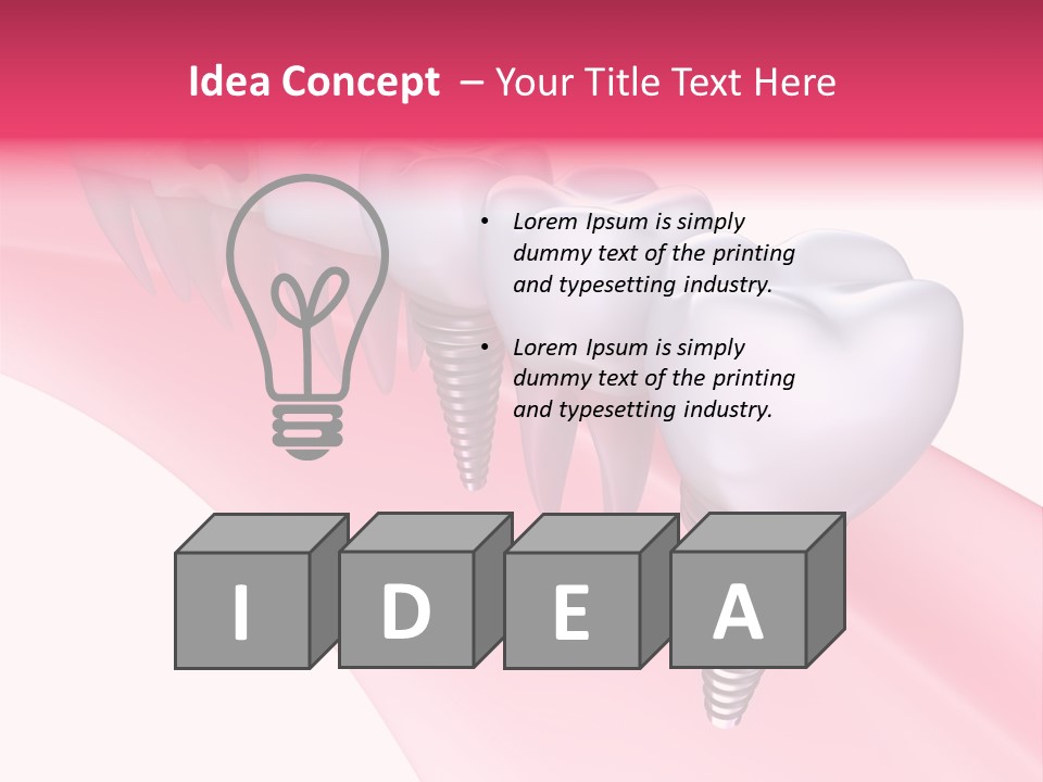 Treatment Prosthesis Isolated PowerPoint Template