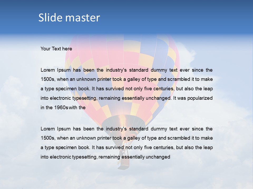 Illustration Colorful Rally PowerPoint Template