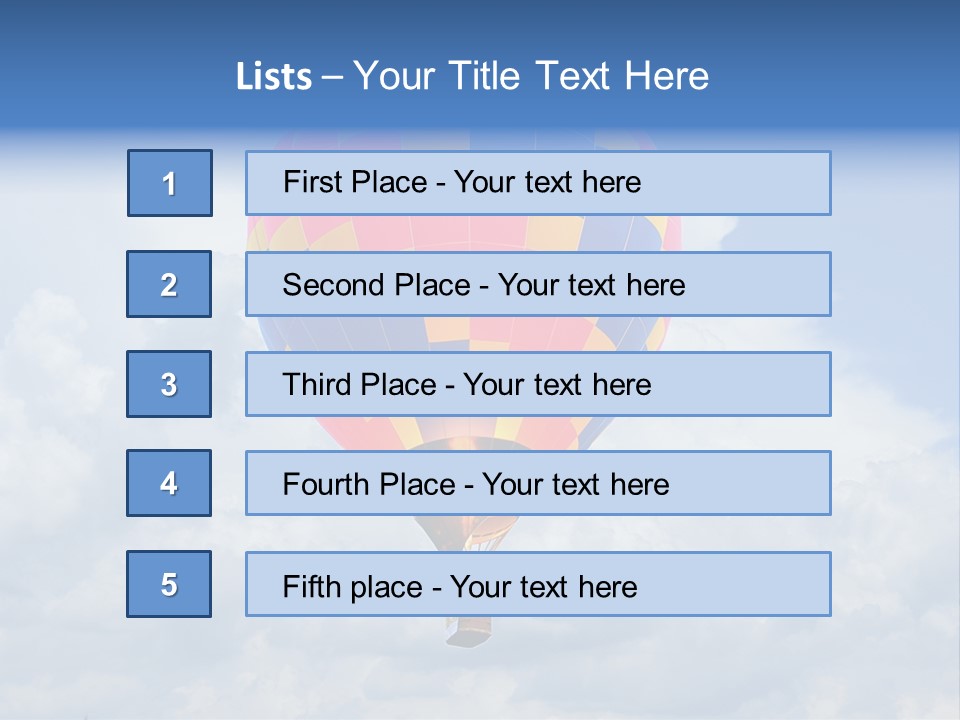 Illustration Colorful Rally PowerPoint Template