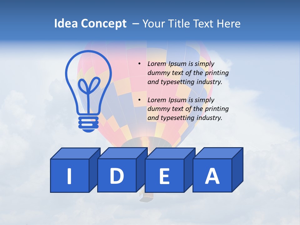 Illustration Colorful Rally PowerPoint Template