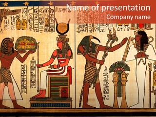 Egyptian Traditional Pattern PowerPoint Template