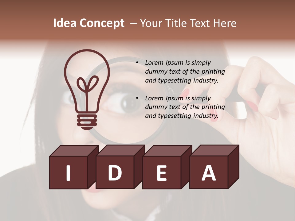 Shocking Optical Eye PowerPoint Template