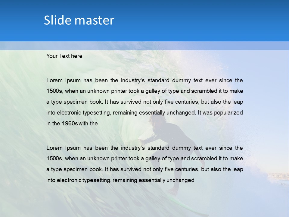 Sea Liquid Revolution PowerPoint Template